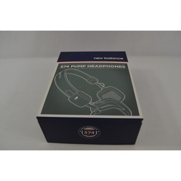 New Balance 574 Pump Headphones Gray On Ear Wireless w/ Earpiece Controls & Box - Picture 9 of 11